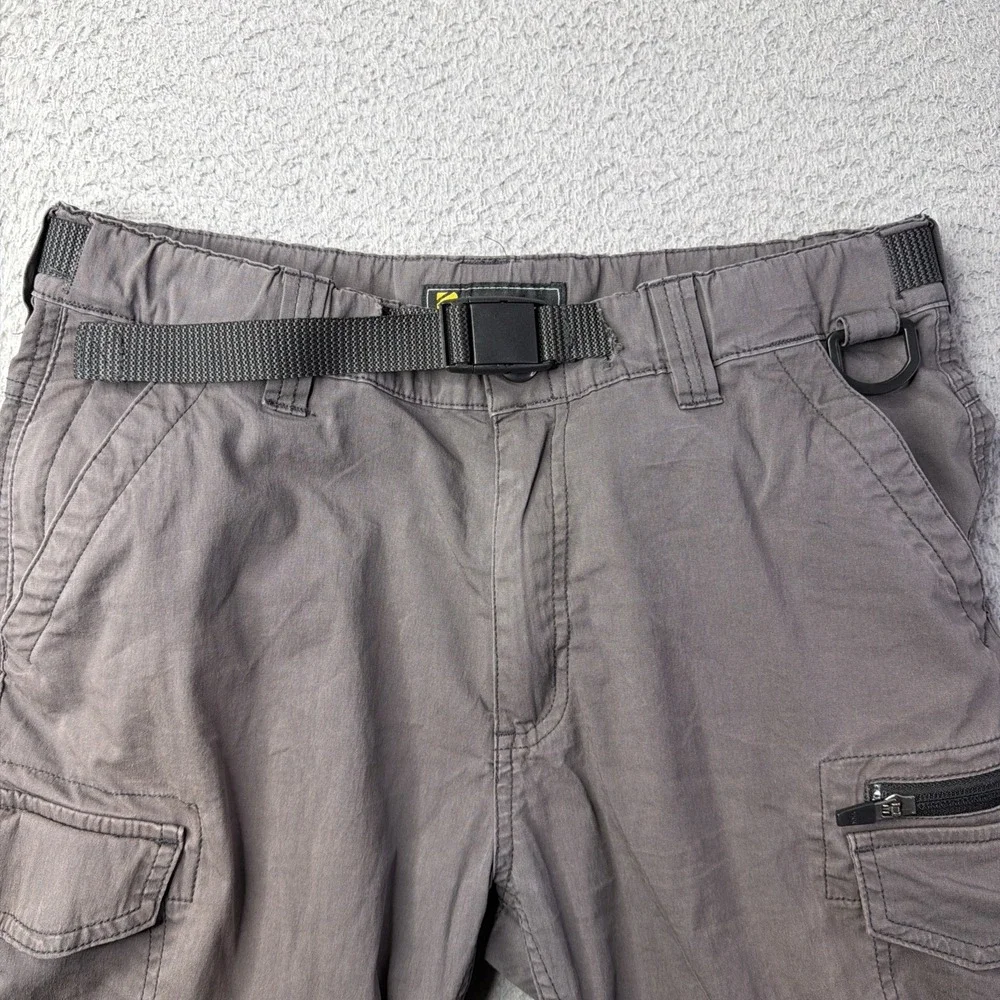 BC Clothing Convertible Mens Gray Cargo Small X30 (30x27) Grey